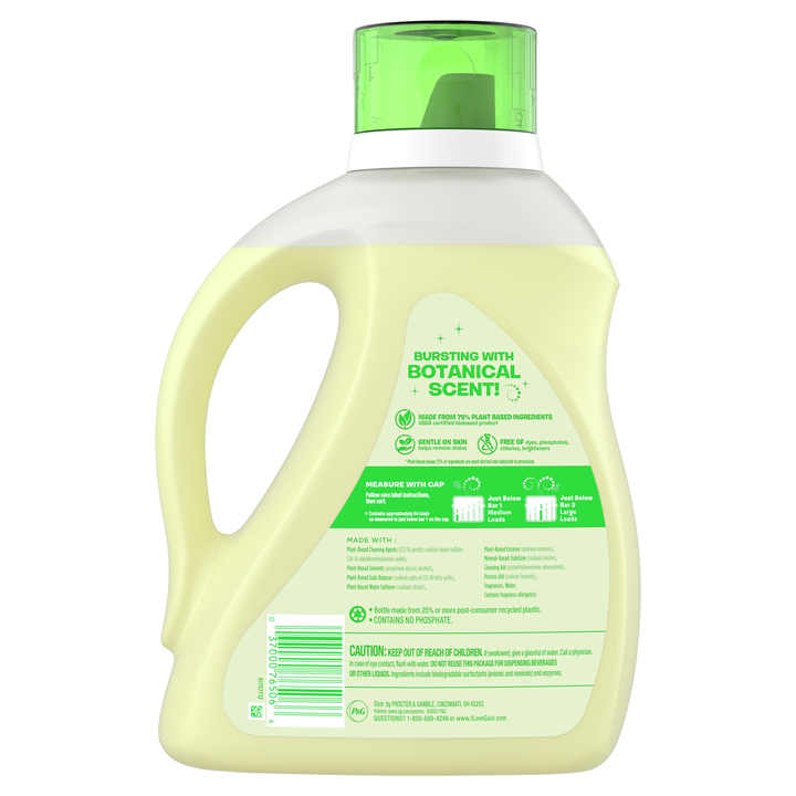 Gain Botanicals Liquid Laundry Detergent White Tea Lavender for Clothes and Apparel Disposable Feature