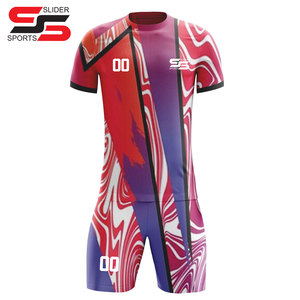 Breathable Sublimation Custom logo Soccer Jerseys Sportswears Uniforms Set Team Training <b>Football</b> Wear - Product Image 5