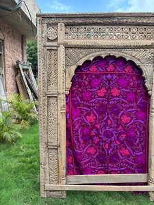 Antique Style <b>Large</b> Solid Wood Arch Rustic Handcrafted Outdoor Decorative <b>Frame</b> for Garden Wedding Backdrop Dining Vintage - Product Image 5