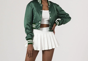 Chaqueta Bomber de Lona Resistente para Hombre, con Cuello Alto y Logotipo Frontal, de Secado Rápido, Estilo Vintage, Inspirada en el Deporte Universitario de Chicago - Product Image 6