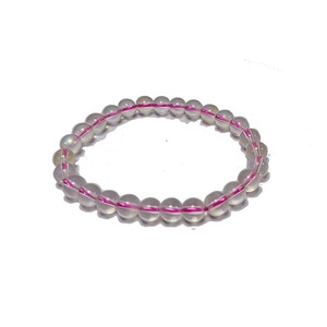 Bracelet en cristal Aura ange en quartz, perles rondes de 8 mm, pierre précieuse, cadeau tendance pour hommes et femmes, énergie - Product Image 1