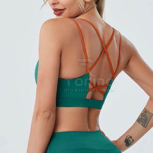 สปอร์ตบราของผู้หญิงดีไซน์ใหม่ล่าสุดพร้อมสไตล์เรียบง่ายระบายอากาศได้ดีและใส่สบาย - Product Image 5