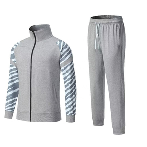 Nuevo Diseño de Ropa Deportiva de Invierno para Hombre, Chándal Cortavientos, Transpirable, Ecológico, Reversible, de Poliéster/Algodón Grueso para Gimnasio - Product Image 6