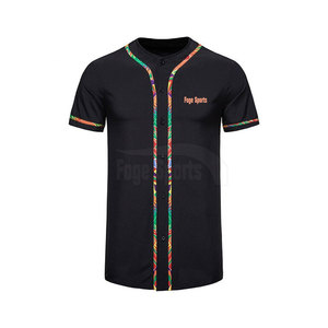 Dernier style de maillot de baseball respirant grande taille, vente en gros, personnalisez votre propre maillot de baseball - Product Image 1