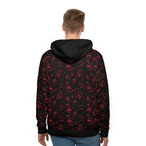 Service OEM, personnalisation de l'impression par sublimation, sweat-shirts à capuche avec poches avant, prix bas, vêtements en polaire pour hommes - Product Image 4