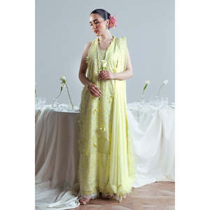 ชุดเดรสเพื่อนเจ้าสาวผ้าตาข่ายปักลาย 3 ชิ้น พร้อมผ้าคลุมไหล่ชีฟอง FE-52159 - Product Image 1