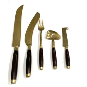 Custom Design Factory Direct India High Quality Stainless Steel Silver Plated Luxury Cutlery Wedding Gift <b>Flatware</b> <b>Set</b> - Product Image 4