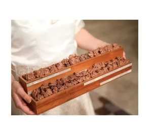 Bandeja de chocolate de madera con incrustaciones de madreperla para servir con precio adecuado Regalos de Ramadán Madera de Acacia uso dulce - Product Image 4