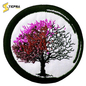 TEPRA SPORTS, prendas de PVC personalizadas, parches bordados hechos a mano para planchar, logotipos impresos con corazón de flores para sombreros, tela principal - Product Image 3