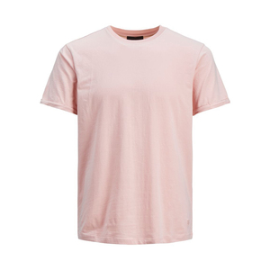 Camiseta de Hombre con Bloques de Color en Contraste, Manga Corta, Cuello Redondo, Tejida, Lisa, Casual, Estilo Urbano - Product Image 4