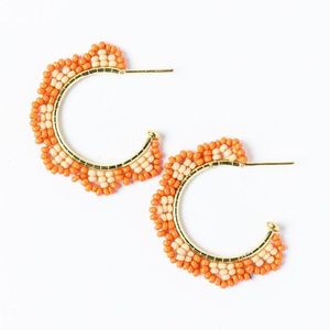 Pendientes de anillo de declaración de cuentas de semillas para ropa de fiesta para uso diario Pendientes elegantes con cuentas de diseño personalizado - Product Image 6