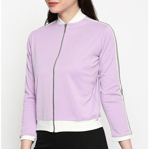 Blouson d'aviateur d'hiver rembourré à fermeture éclair élégant pour femmes avec logo personnalisé Blouson d'aviateur personnalisé - Product Image 3