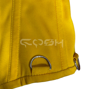 Vêtements de sport OEM/ODM, corset amincissant jaune en coton, avec armatures en acier robustes et anneaux en D - Product Image 5