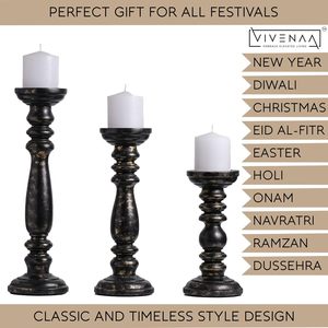 Luxury Handmade <b>Wood</b> <b>Candlestick</b> Stand <b>Holder</b> with Unique Design for Restaurant Hotel Wedding Party Decorative Item Available - Product Image 4