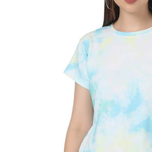 T-shirt uni pour femmes 100% coton t-shirts logo d'impression par sublimation personnalisé t-shirts unisexes de sport de gymnastique - Product Image 5