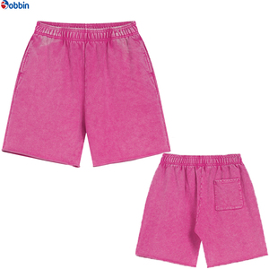 Pantalones Cortos Deportivos Holgados, Estilo Urbano, Novedad, Unisex, de Algodón, con Bordado Personalizado, Logotipo Impreso, Cintura Media - Product Image 6