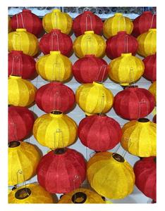 Lanterne en soie Festival de la mi-automne de haute qualité produit d'extérieur Style de fleur de bambou fabriqué au Vietnam prix d'exportation compétitif - Product Image 1