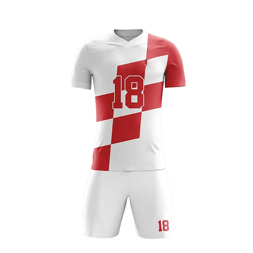 Klassiek Gestroomlijnd Multi-Seizoen Perfect Fit Team Kleuren Voetbal Uniform Junior Betrouwbare Prestatie Verstelbaar Voetbal Uniform