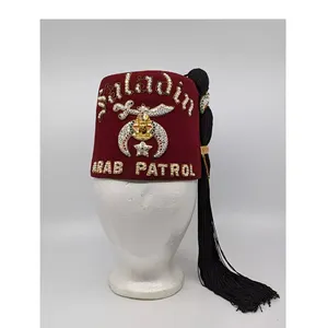Масонская шляпа арабского патруля 6-7/8 внутренняя повязка на шляпе изношена, смотрите фотографии. Кепка имеет все драгоценности