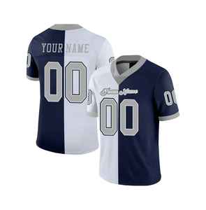 Vente en gros de maillot de football américain en maille respirante 100% polyester personnalisé pour jeunes et adultes, matériel sublimé en sergé pour garçons à vendre - Product Image 5