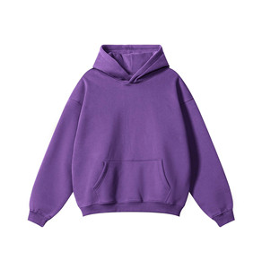 Streetwear de haute qualité 400gsm 100% coton sweat à capuche surdimensionné décontracté blanc sweat à capuche personnalisé hommes à capuche - Product Image 1