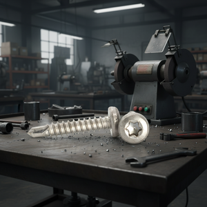 Vis autoforeuses à tête bombée en acier inoxydable (304/316/410) à empreinte cruciforme/Phillips, filetage profond grossier, finition naturelle, classe 8 - Product Image 1