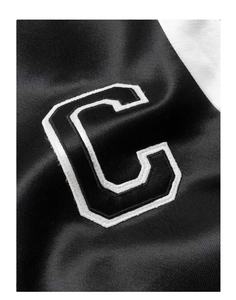 New Winter Fashion Style Satin Canvas Plaid <b>Vintage</b> <b>Varsity</b> <b>Jacket</b> Embroidery Baseball Letterman Zipper Regular Sleeve - Product Image 4