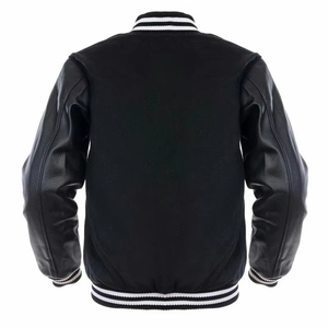 Chaqueta Varsity de Invierno con Capucha y Mangas de Lona Bordada en Chenilla Personalizada, Chaqueta Deportiva de Béisbol para Hombre, Transpirable - Product Image 5