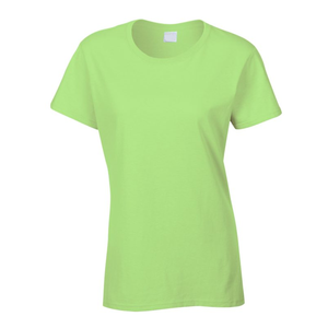 Customs Drop Shoulder Sleeve Tee 100% algodón Camisetas de gran tamaño para mujeres Logotipo personalizado de punto O-cuello de Bangladesh - Product Image 5