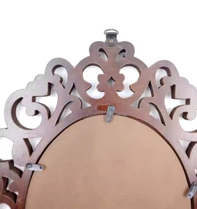 กระจกติดผนังทำจากไม้พร้อมกรอบสีน้ำตาลและของตกแต่งบ้านที่สมบูรณ์แบบโดยอุตสาหกรรม azora ดีไซน์ล่าสุด - Product Image 2