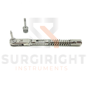 เครื่องมือทันตกรรม SurgiRight พร้อมโลโก้สั่งทำ ประแจแรงบิดแบบแมนนวล 10-70 NCM หัว 2.5 มม./ก้าน 3 มม. รับประกัน 3 ปี สำหรับงานทันตกรรม - Product Image 3