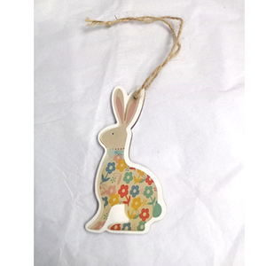 Ornement en bois arbre de noël bureau à domicile décor suspendu noël en forme d'étoile ornements en porcelaine artisanat - Product Image 3