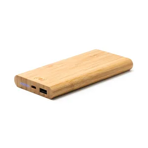 Powerbank Wireless in Bambù Albettone, Gadget Promozionali Personalizzati - Product Image 1