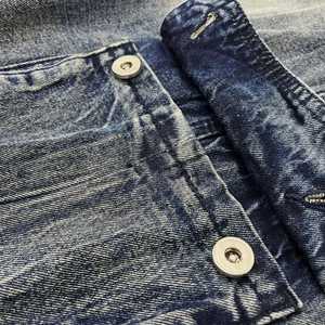 Haute Qualité 100% Coton Solide Hommes Designer Court Déchiré Jeans Séchage Rapide Respirant - Product Image 5