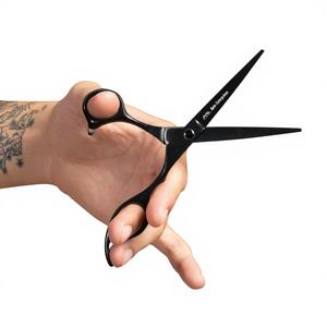 Tijeras de corte de pelo de barba 5 "espejo pulido tijeras de salón Metal acero bigote tijera cuidado del cabello e instrumentos de peinado - Product Image 1