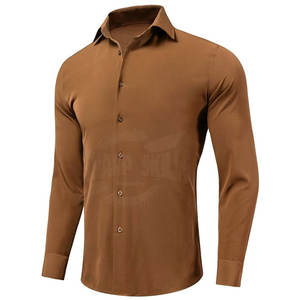 Camisas de vestir de servicio OEM Diseñe su propio logotipo Camisas de vestir de hombre con estampado personalizado - Product Image 2