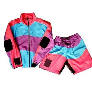 Ropa de verano de alta calidad para hombre, ropa deportiva para correr, conjuntos de traje, cortavientos de nailon de lujo, conjunto corto cortavientos para hombre - Product Image 4