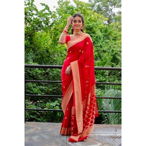 Nueva moda de mujer estilo Bollywood desgaste de fiesta Sari blusa pieza económica suave seda viscosa para invierno verano venta al por mayor - Product Image 1