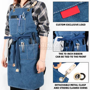 Tabliers de barbier confortables les plus vendus en vente Tabliers de barbier durables en coton au design personnalisé - Product Image 2