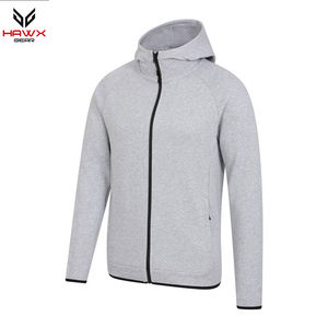 Sudaderas con capucha ligeras de lana con cremallera para hombre del fabricante de Pakistán, capucha de invierno forrada de Color sólido, MOQ bajo, técnicas teñidas lisas - Product Image 4