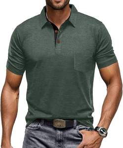 Camisas Polo de Alta Calidad para Hombre, Diseño Moderno, con Bolsillo, Fabricadas en Fábrica, Venta al Por Mayor, Manga Corta - Product Image 1