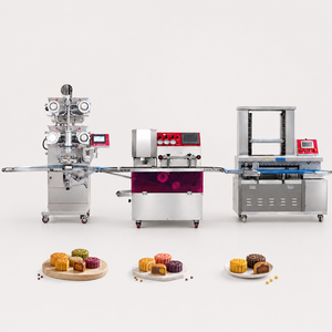 Ligne de production industrielle de machines automatiques haute performance pour la fabrication de gâteaux de lune, biscuits fourrés, gâteaux à l'ananas, et croquettes OEM&ODM - Product Image 1