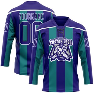 Jersey de Hockey sobre Hielo Personalizado con Cordones, Impresión Digital, Ropa de Equipo, 100% Poliéster, Antibacterial, Secado Rápido, Nombre del Equipo Personalizado - Product Image 6
