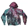 DIZNEW Zip up 420 gsm tie dye hoodie High Quality clothes Custom Puff print logo hoodie for both men and women
