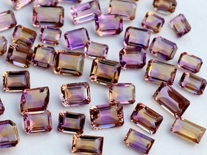 Piedra Preciosa de Ametrino 100% Natural de Calidad AA, Forma Cuadrada, Certificada por Terceros, Piedra Suelta Tallada, Minas Gerais, para Joyería - Product Image 3