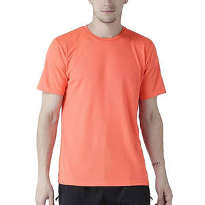 เสื้อยืดคอกลมแขนสั้น100% ผ้าคอตตอนพรีเมี่ยมแห้งเร็วสีพื้น - Product Image 2