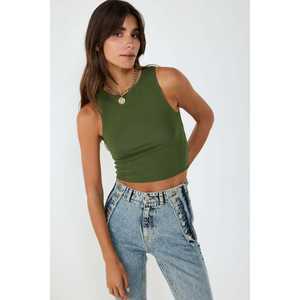 Top Corto sin Mangas con Cuello Redondo - Product Image 3