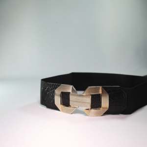 Ceinture élastique en métal avec boucle dorée - Product Image 2