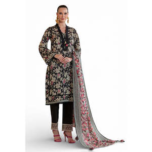 ชุดสูทผ้าลอนพิมพ์ลาย 3 ชิ้นสำหรับผู้หญิง พร้อมขอบกางเกงปักลาย รุ่น CL-52517 - Product Image 2