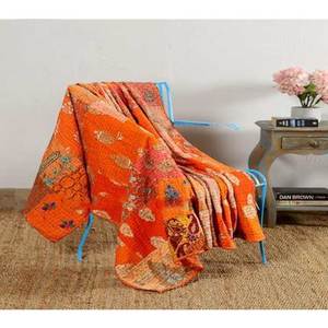 Eco-Friendly Khambadiya Patchwork 100% Cotton Throw Handcrafted Indian Artisans Modern All-Season Customizable Colors Home Decor - Product Image 6